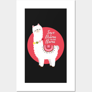 Funny Llama Drama Posters and Art